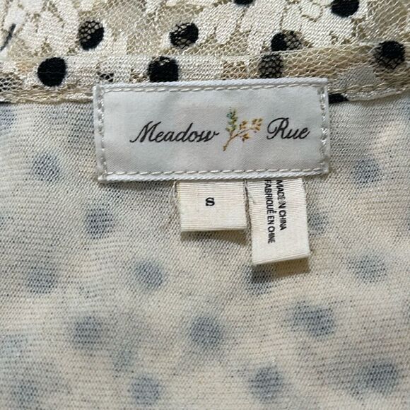 MEADOW Rue Anthropologie Marginy Dotted Lace Tiered Maxi Dress Sz S - Picture 13 of 15